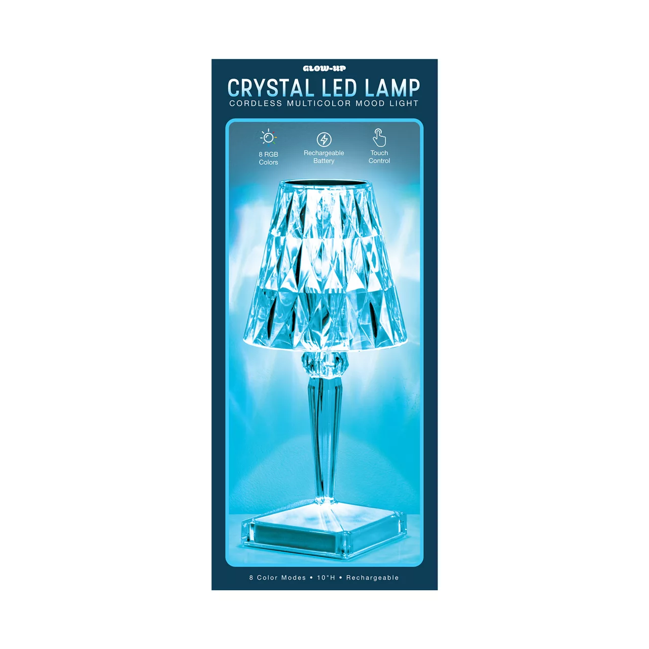 Glow-Up Multi-Color Crystal LED Touch Table Lamp - Image 2