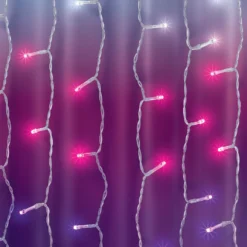 Glow-Up Music Sync LED Curtain Light Set, (3.5' X 5')