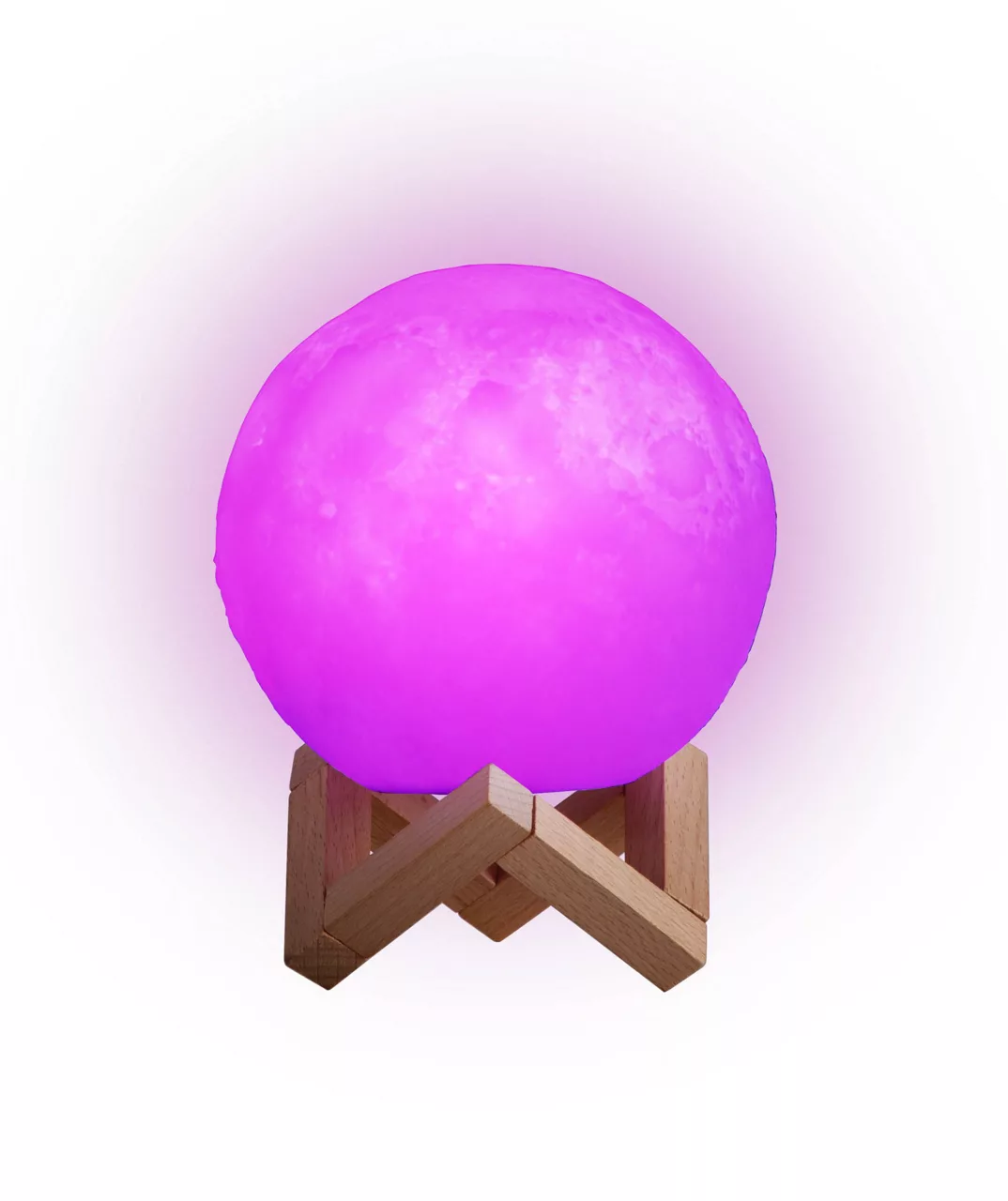 Glow-Up RGB LED Moon Lamp With Remote - Image 3