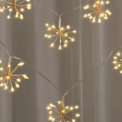 Glow-Up Warm White Starburst LED Fairy Light Set, 160-Lights