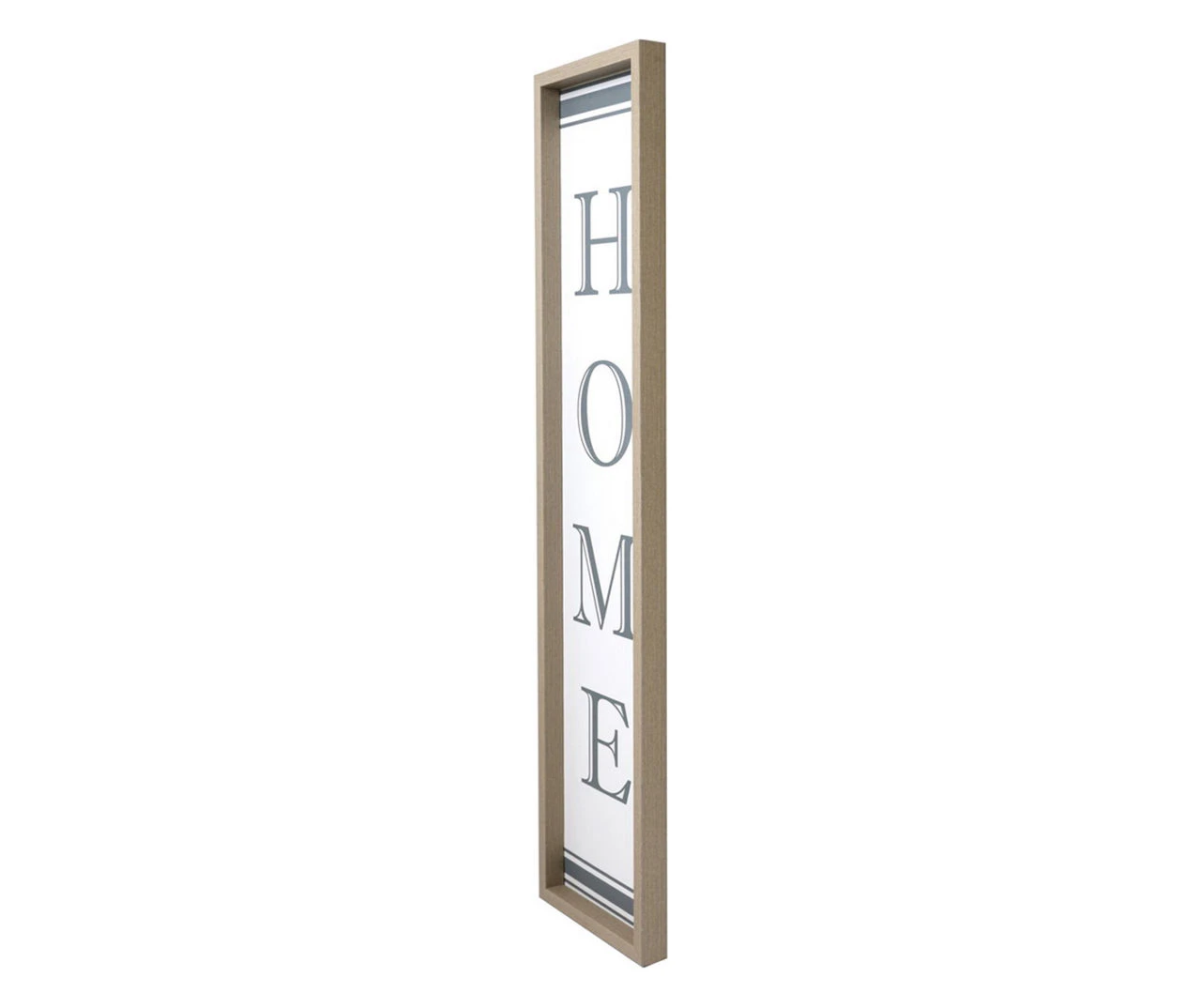 "Home" Flour Sack Stripe Framed Wall Decor - Image 2