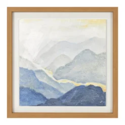 Blue Mountains Framed Art, (20" X 20")