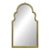 Gold Frame Moroccan Wall Mirror, (23.3")