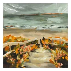 Pathway To Beach Art Canvas, (24" X 24")