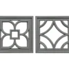 Gray Cut-Out Medallion 2-Piece Wall Decor Set