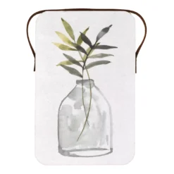 Watercolor Leaves In Vase Hanging Wall Decor