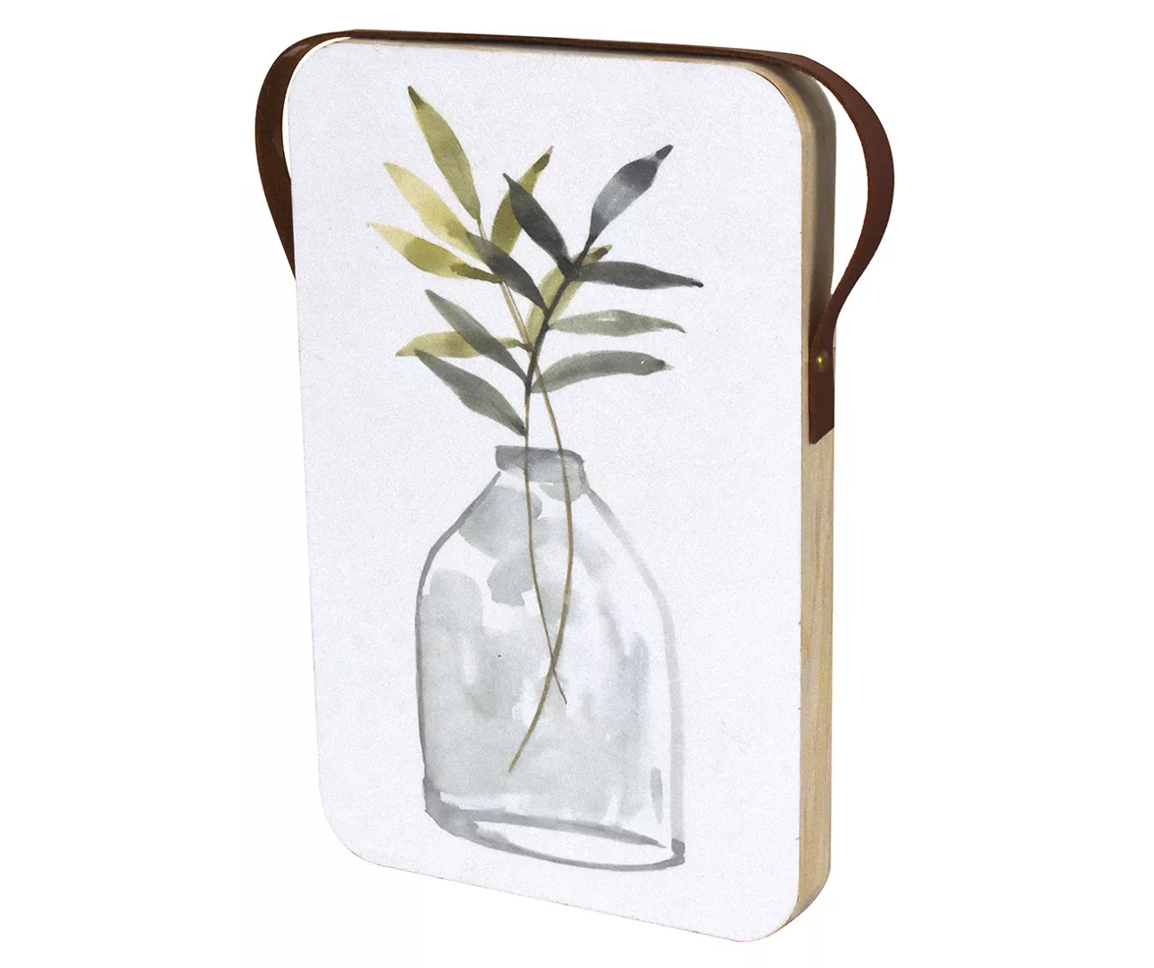 Watercolor Leaves In Vase Hanging Wall Decor - Image 2