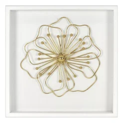 Gold Metal Shadowbox Wall Decor
