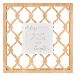 "Bless This Home" Knot Cut-Out Wall Decor