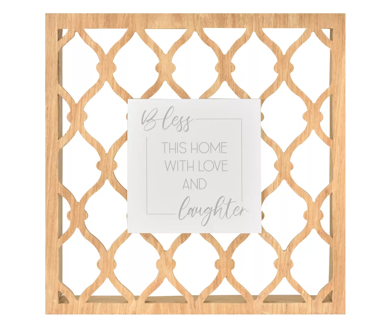 "Bless This Home" Knot Cut-Out Wall Decor