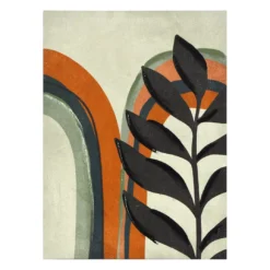 Boho Arch & Leaf Art Canvas, (12" X 16")