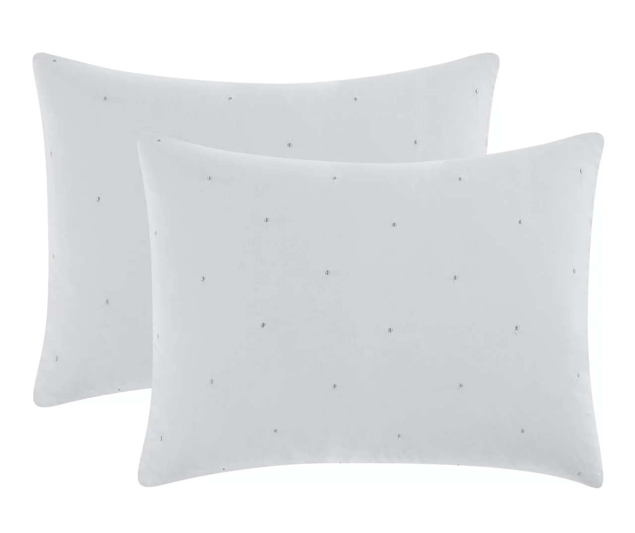 Light Gray Stitch-Tufted Comforter Set - Image 2