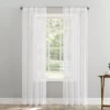 Tinsley White Boucle Light-Filtering Rod Pocket Curtain Panel, (84")