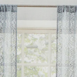 Tinsley Haze Boucle Light-Filtering Rod Pocket Curtain Panel, (84")