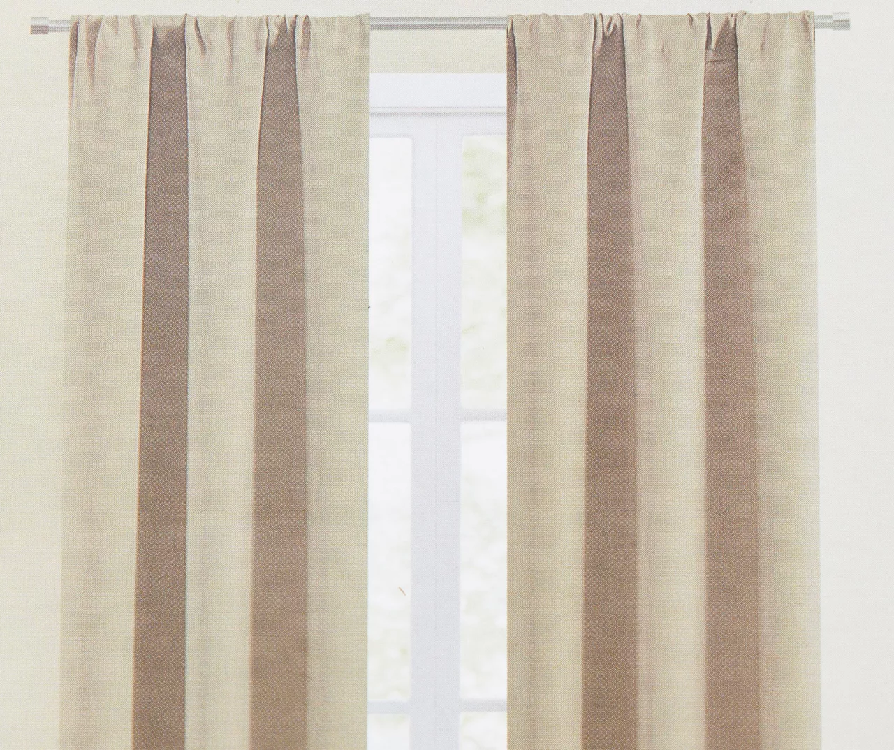 Taupe Blackout Rod Pocket Curtain Panel, (84") - Image 2