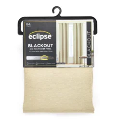 Green Blackout Rod Pocket Curtain Panel, (84")