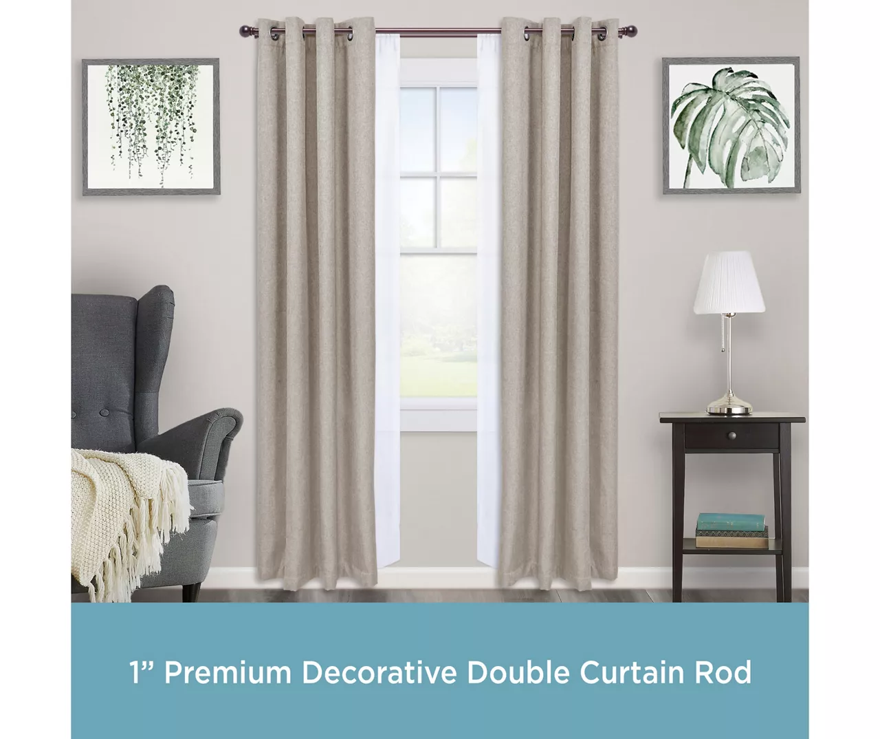 Kenney Hamlin 1" Adjustable Curtain Rod - Image 13