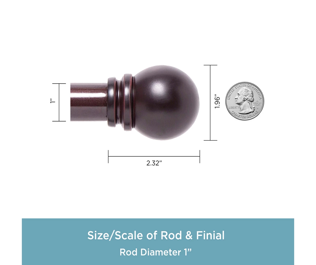 Kenney Hamlin 1" Adjustable Curtain Rod - Image 14