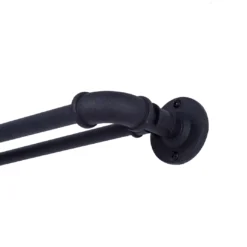 Sun Zero Bronn 3/4" Wrap Adjustable Double Curtain Rod