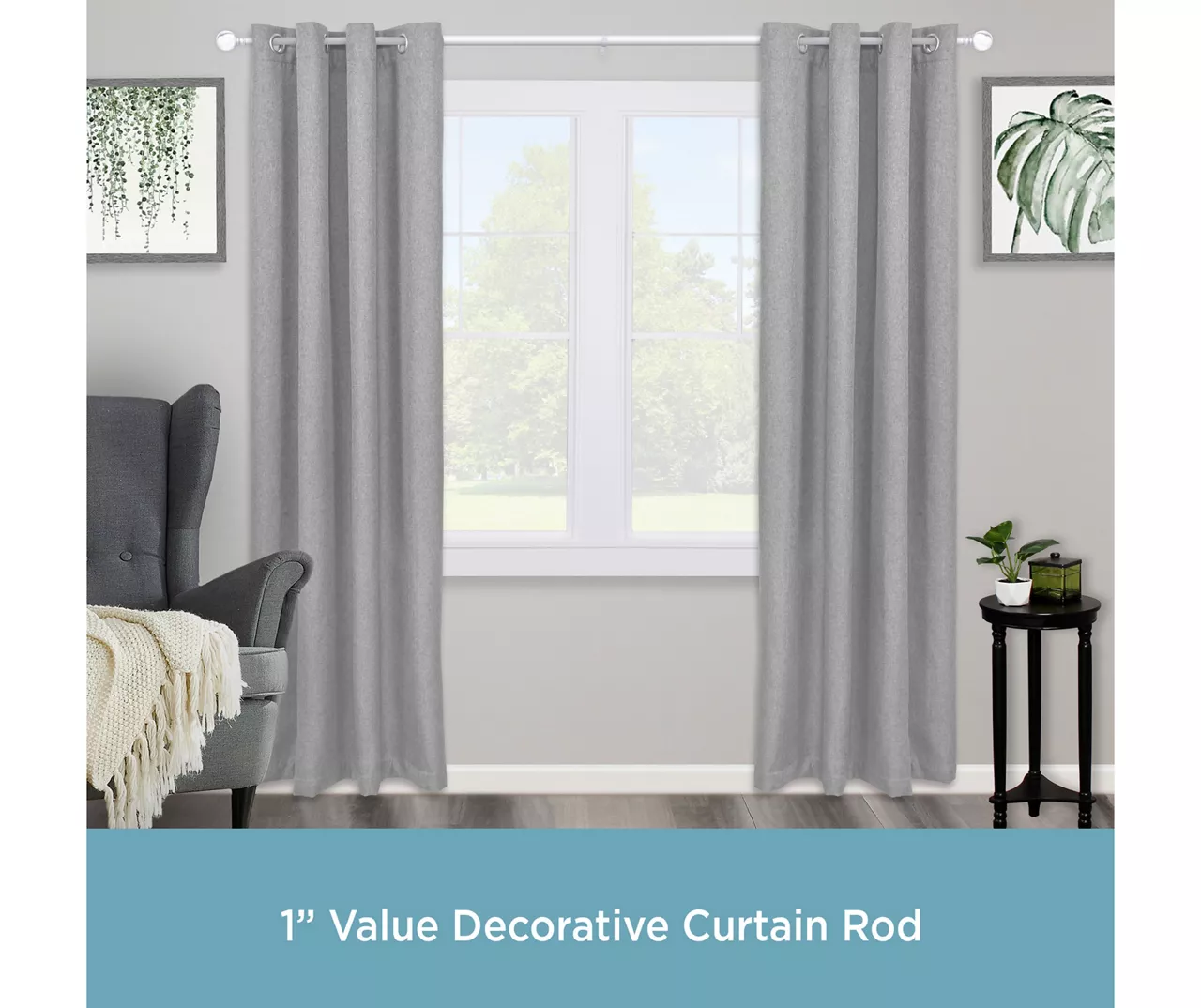 Kenney Marble 1" Adjustable Curtain Rod - Image 10