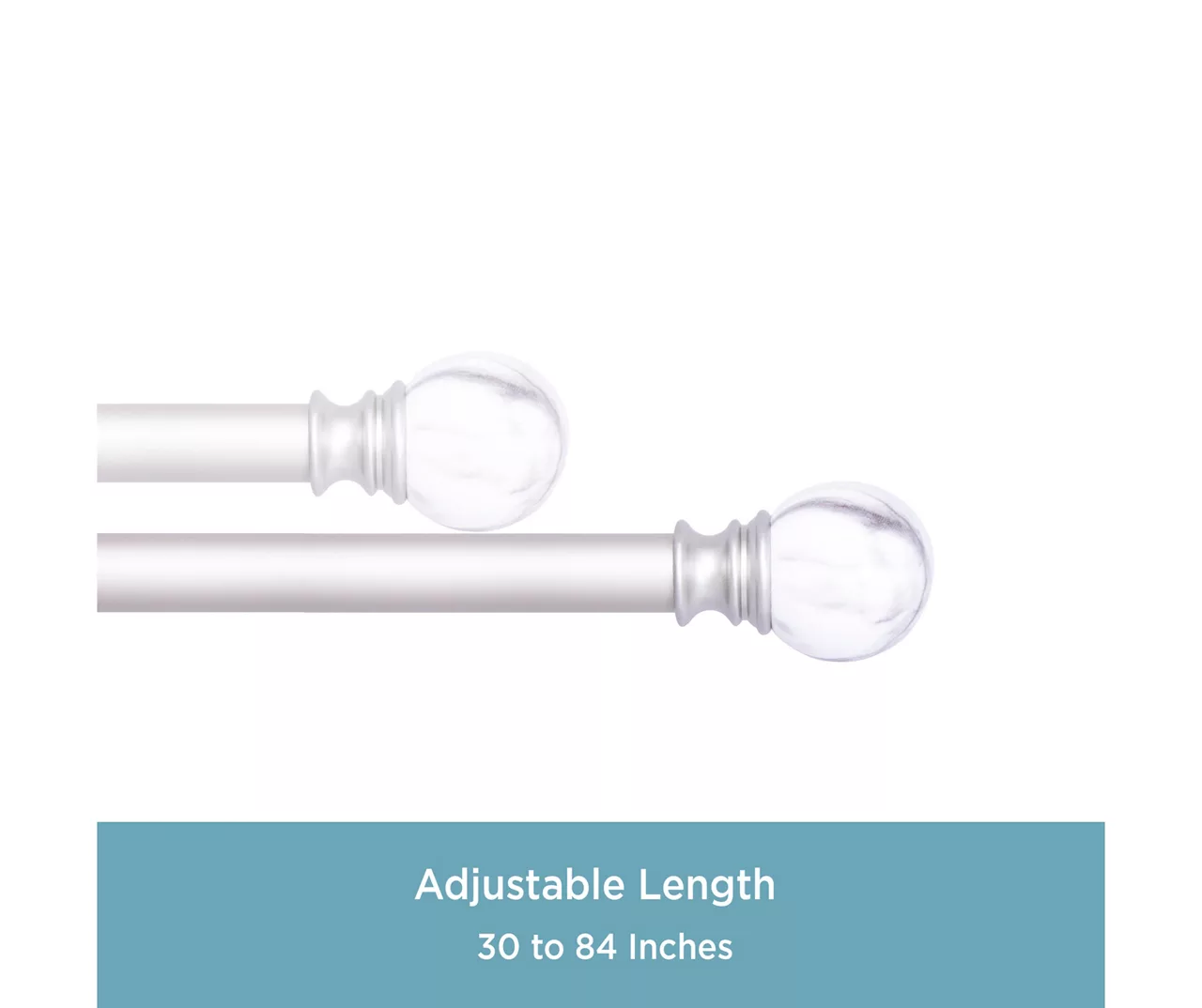 Kenney Marble 1" Adjustable Curtain Rod - Image 11