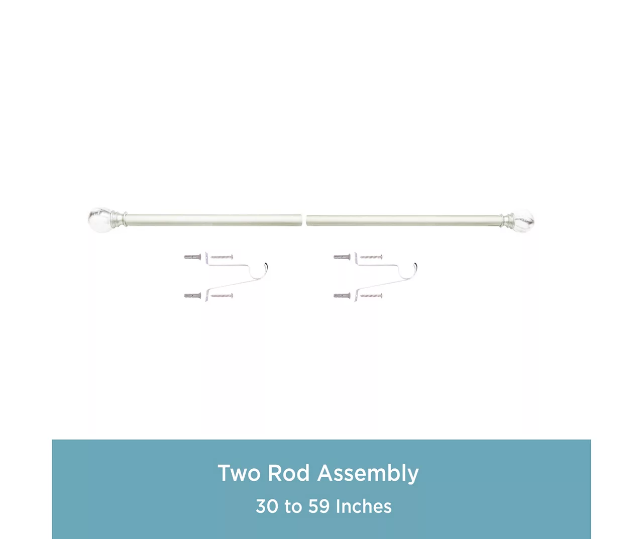 Kenney Marble 1" Adjustable Curtain Rod - Image 13