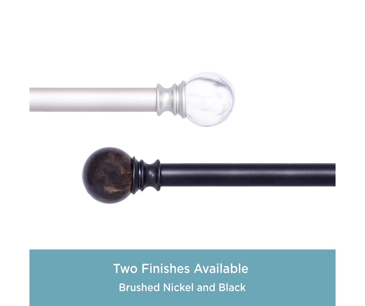 Kenney Marble 1" Adjustable Curtain Rod - Image 16