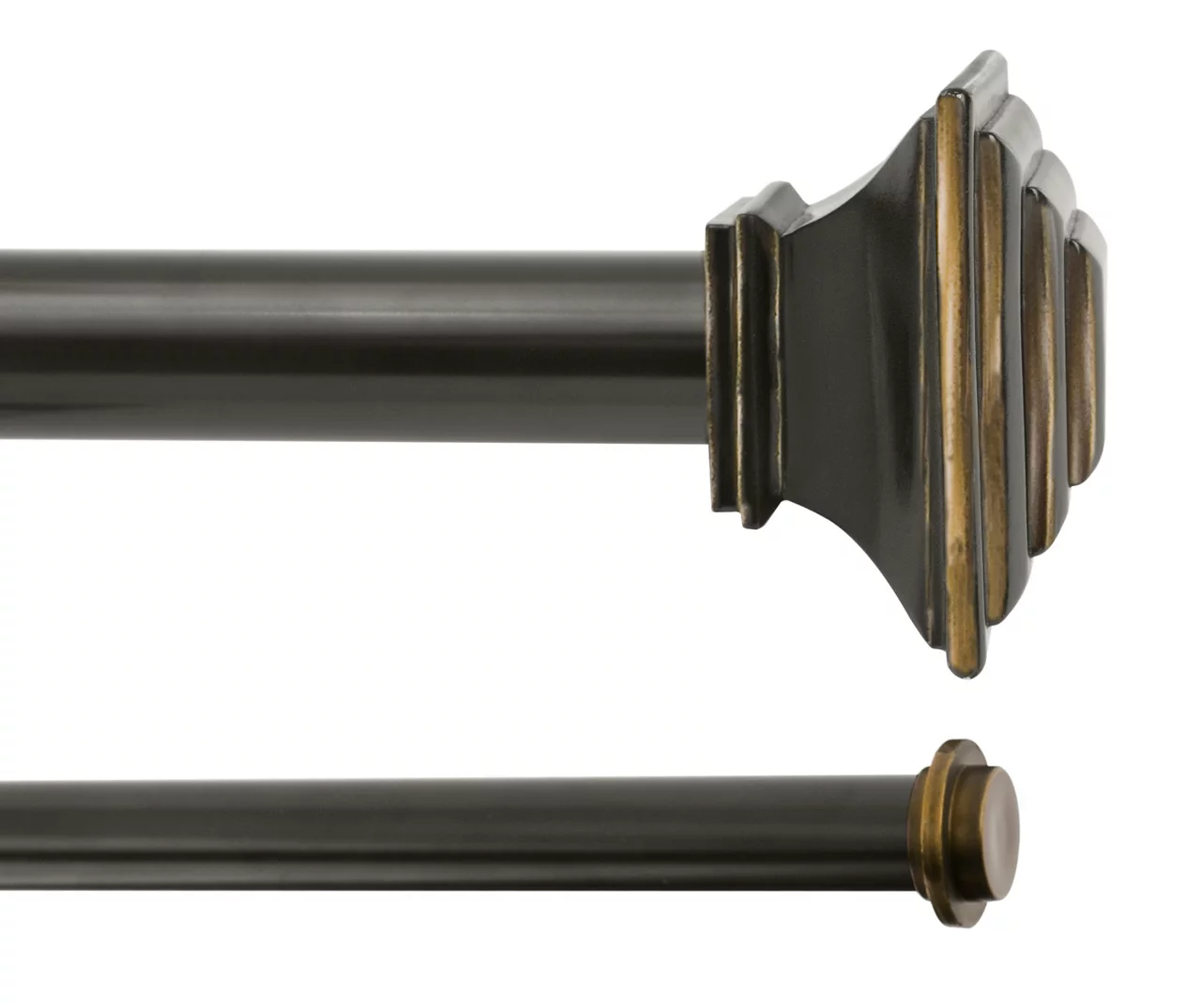 Kenney Mission 1" Adjustable Double Curtain Rod - Image 2