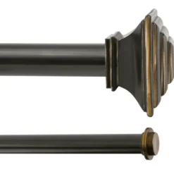Kenney Mission 1" Adjustable Double Curtain Rod