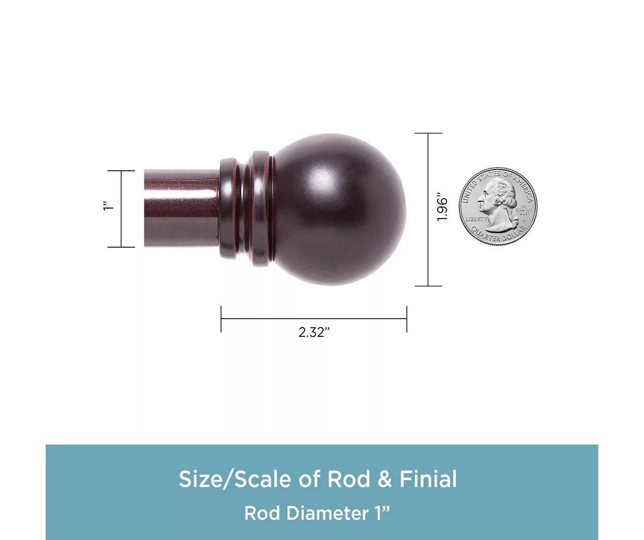 Kenney Hamlin 1" Adjustable Curtain Rod - Image 18