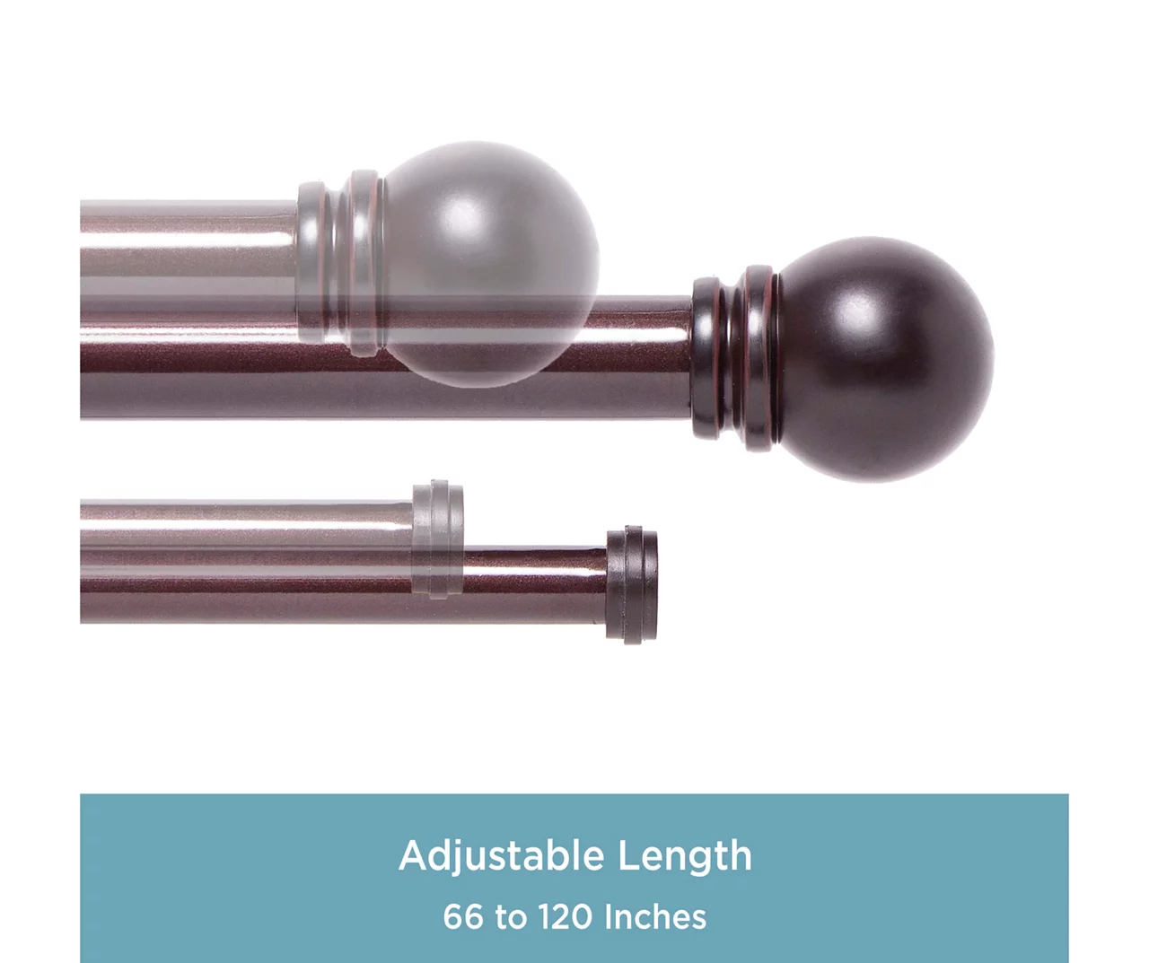 Kenney Hamlin 1" Adjustable Curtain Rod - Image 19