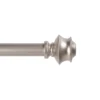 Phoenix Brushed Nickel 5/8" Adjustable Curtain Rod, (28"-48")