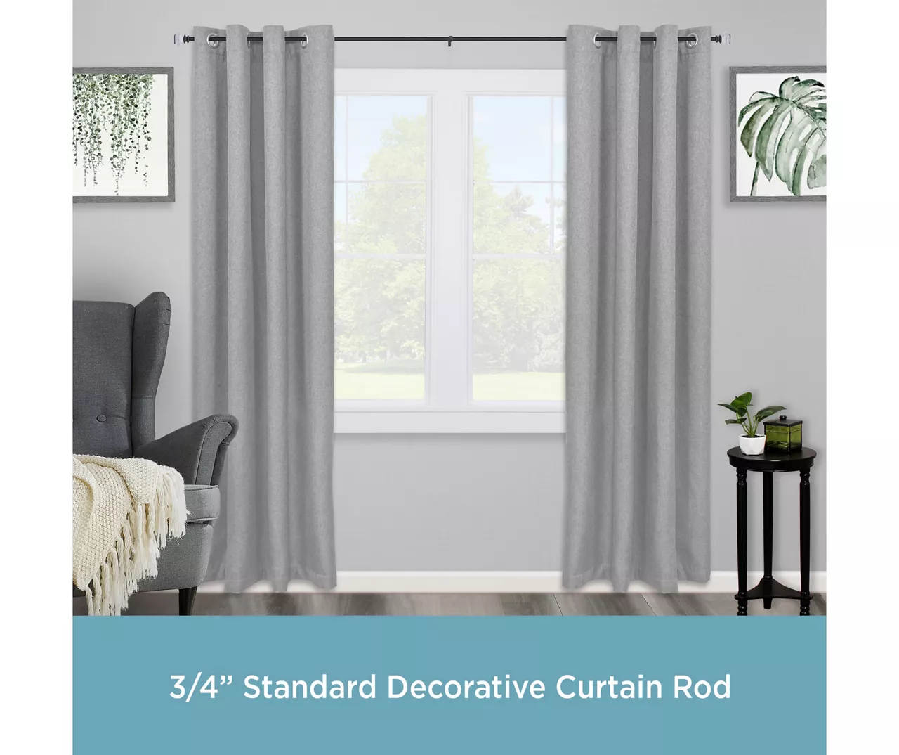 Kenney Faith 3/4" Adjustable Double Curtain Rod - Image 7