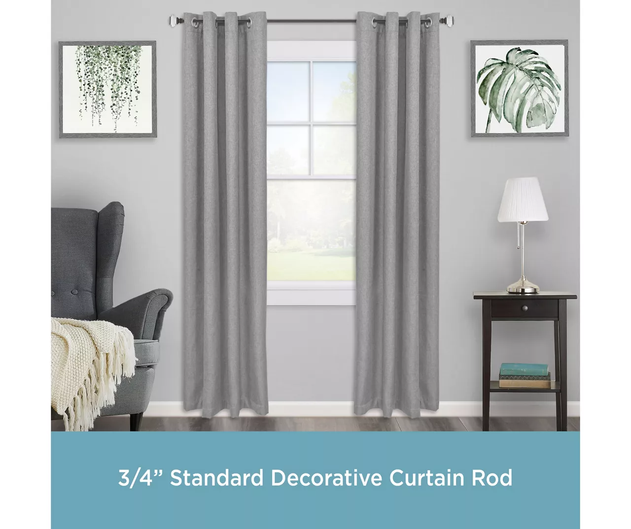 Kenney Faith 3/4" Adjustable Double Curtain Rod - Image 3