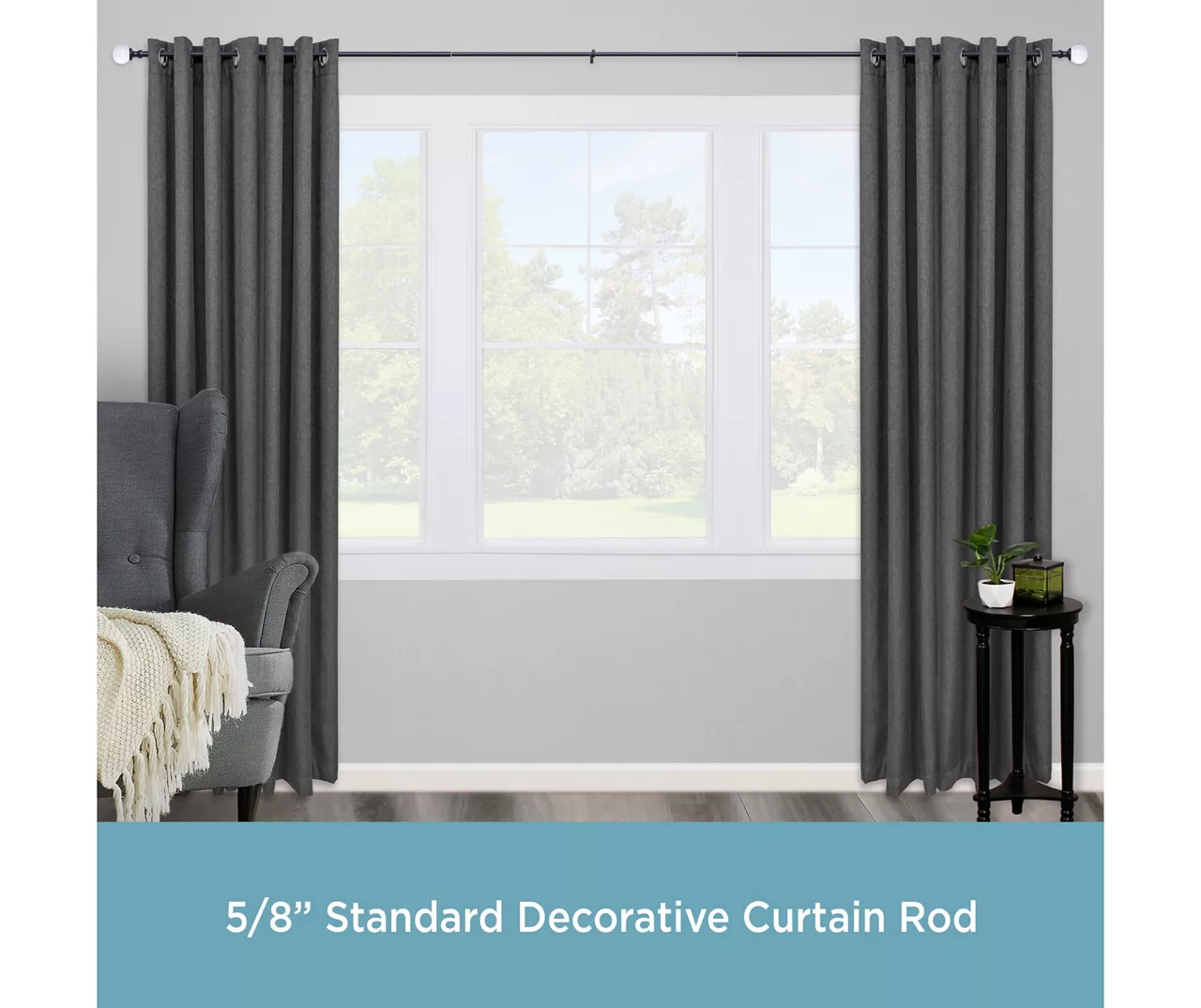 Kenney Finley 5/8" Adjustable Curtain Rod - Image 12