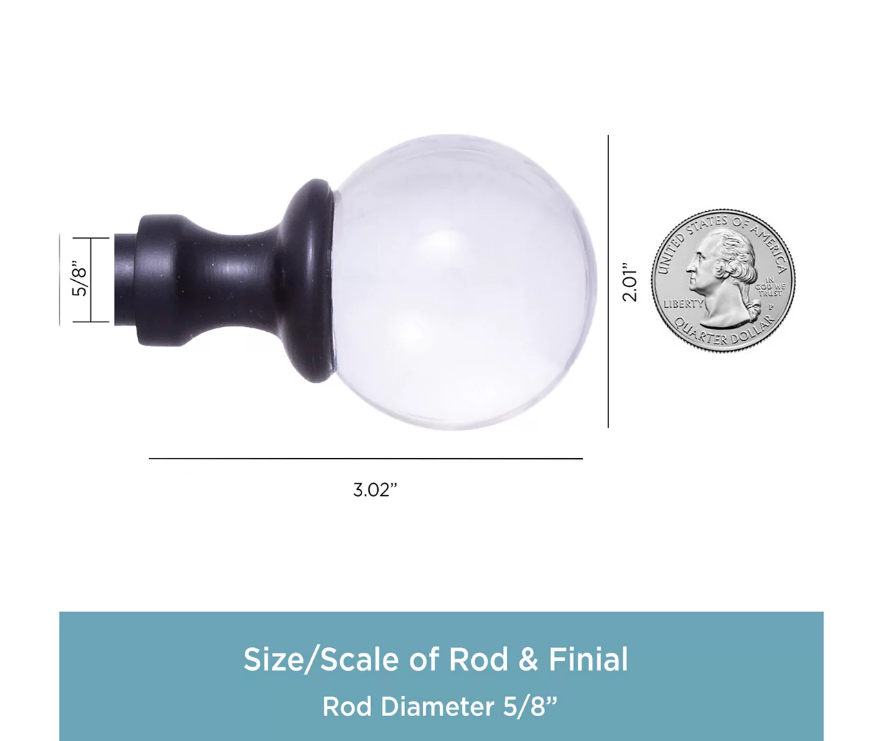 Kenney Finley 5/8" Adjustable Curtain Rod - Image 5