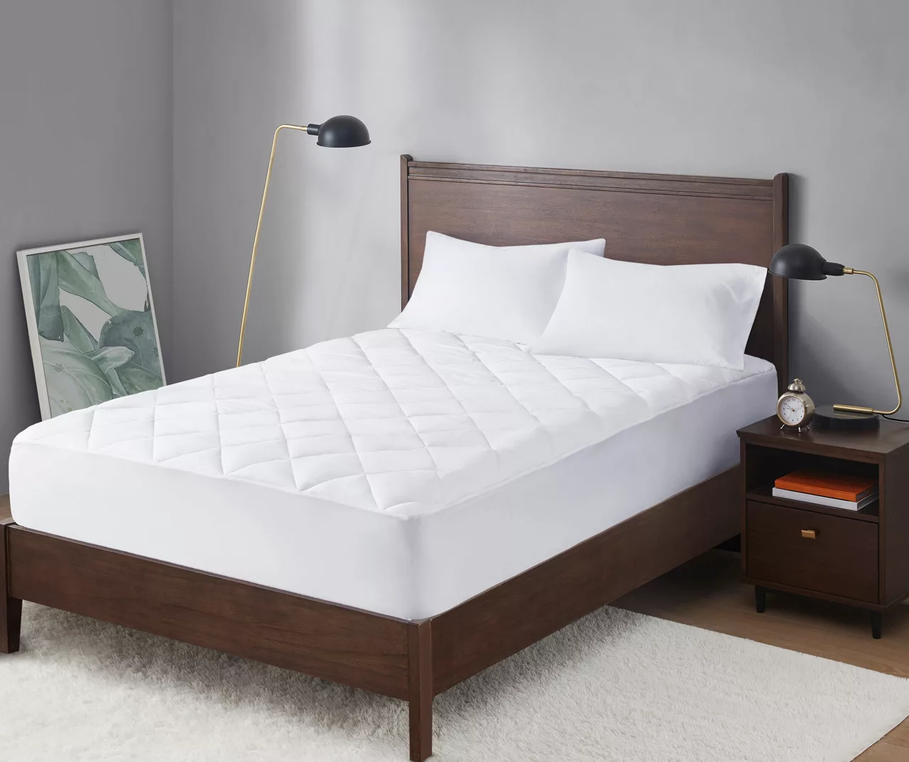 White Energy Recovery Waterproof Mattress Pad - Image 2