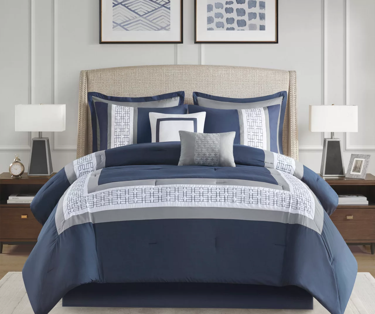 Elmore Bordered Comforter Set