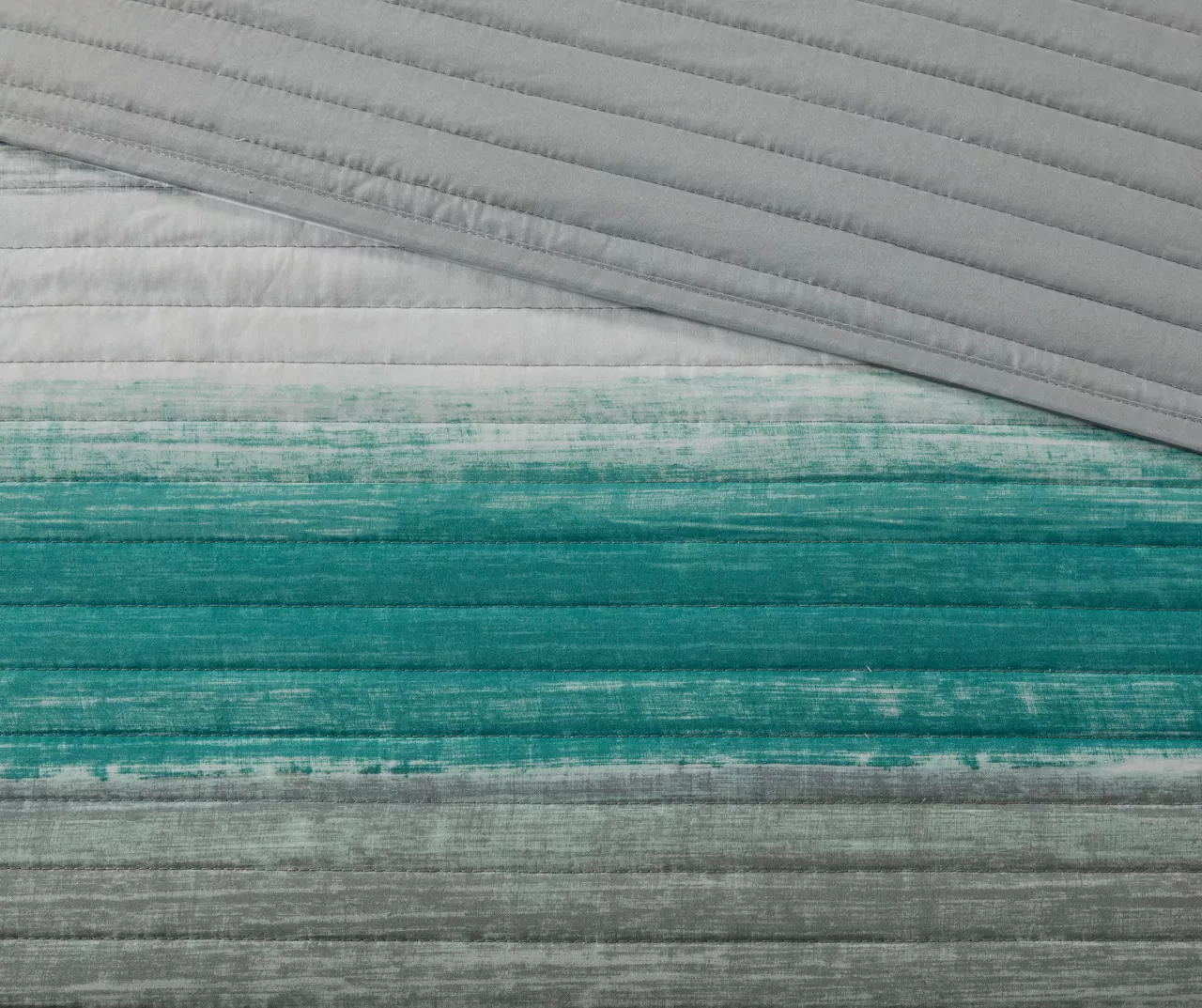 Seth Aqua & Gray Paint Stroke King 8-Piece Quilted Coverlet Set - Image 10