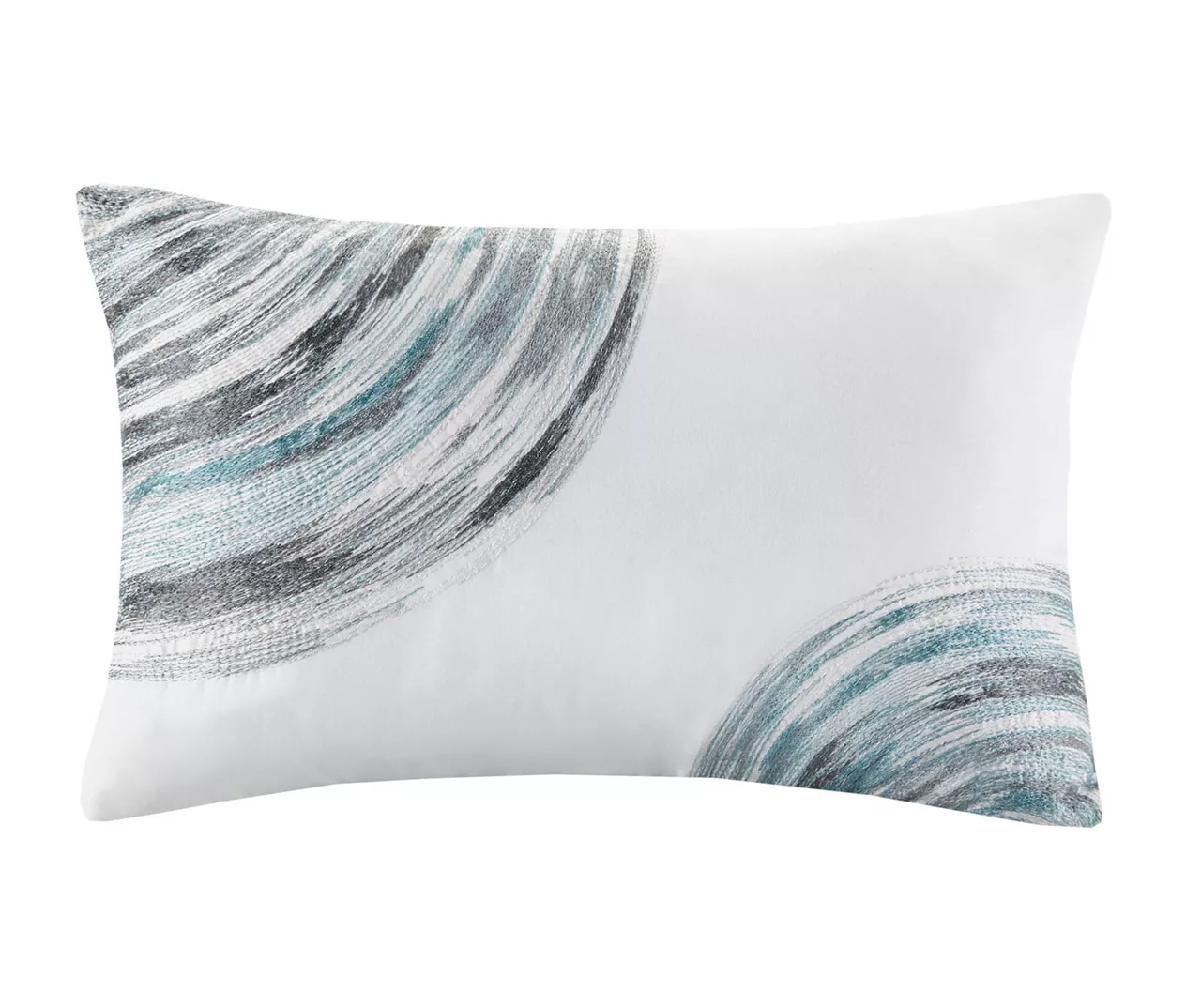 Seth Aqua & Gray Paint Stroke King 8-Piece Quilted Coverlet Set - Image 3