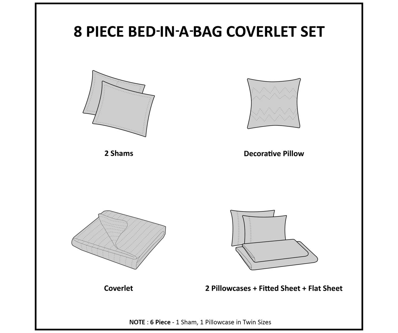 Seth Aqua & Gray Paint Stroke King 8-Piece Quilted Coverlet Set - Image 11