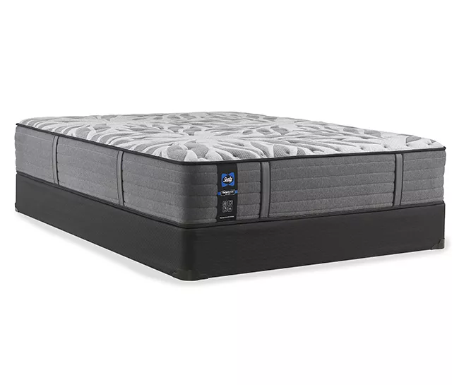 Sealy Posturepedic Plus Satisfied II California King Tight Top Firm Mattress & Box Spring Set