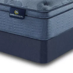 Serta Royal Hills Twin XL Medium Mattress & Low Profile Box Spring Set, ICollection Perfect Sleeper
