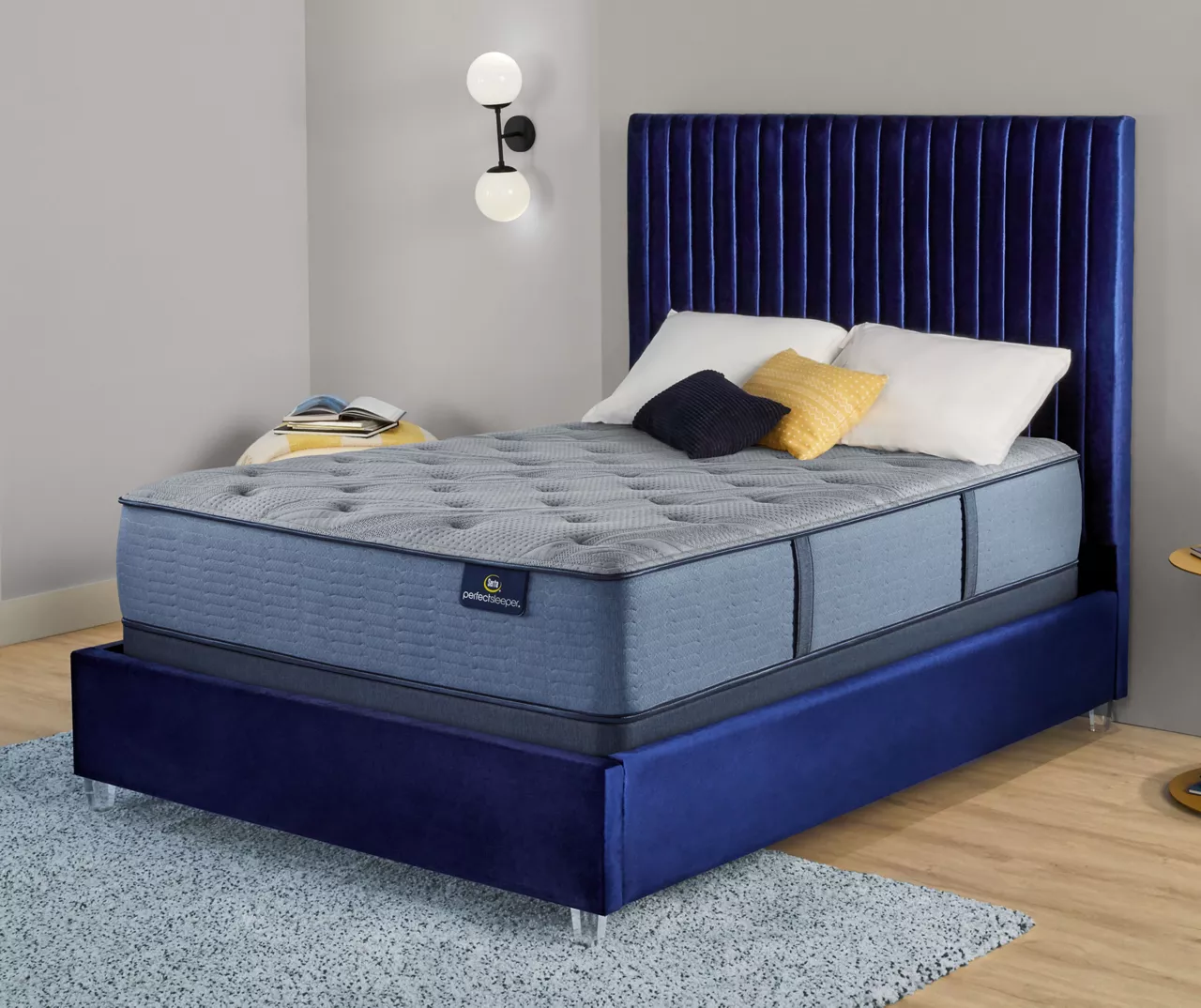 Broyhill By Serta Seymour Queen Plush Mattress & Low Profile Box Spring Set, Perfect Sleeper - Image 2