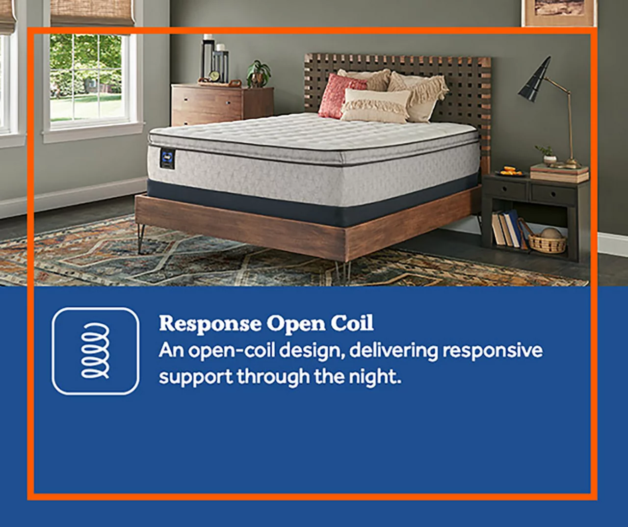 Sealy Dean Queen Euro Pillow Top Mattress & Low Profile Box Spring Set - Image 7