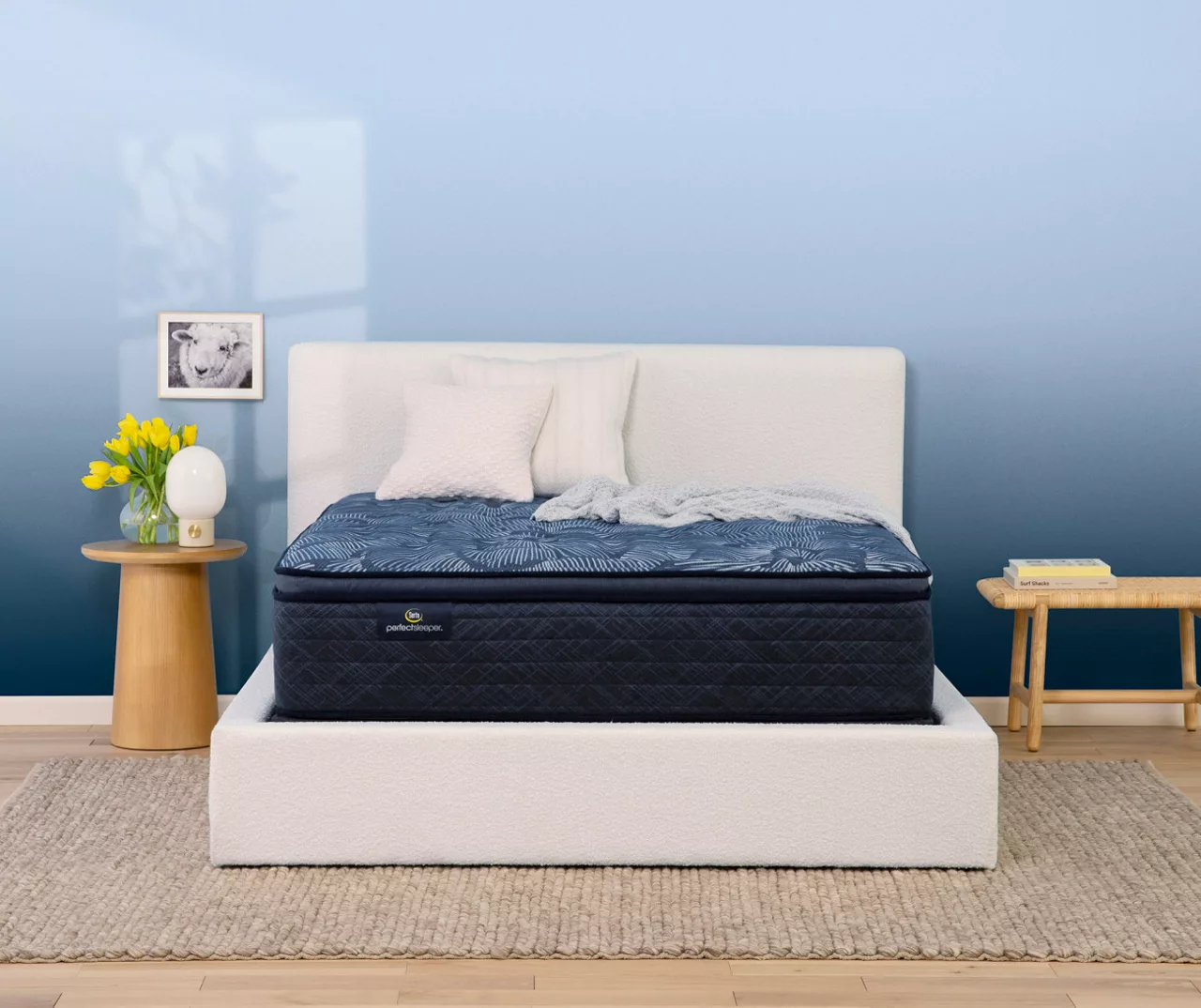 Serta Perfect Sleeper Oasis Sleep 14.5" Twin Medium Pillow Top Mattress & Low Profile Box Spring Set - Image 2