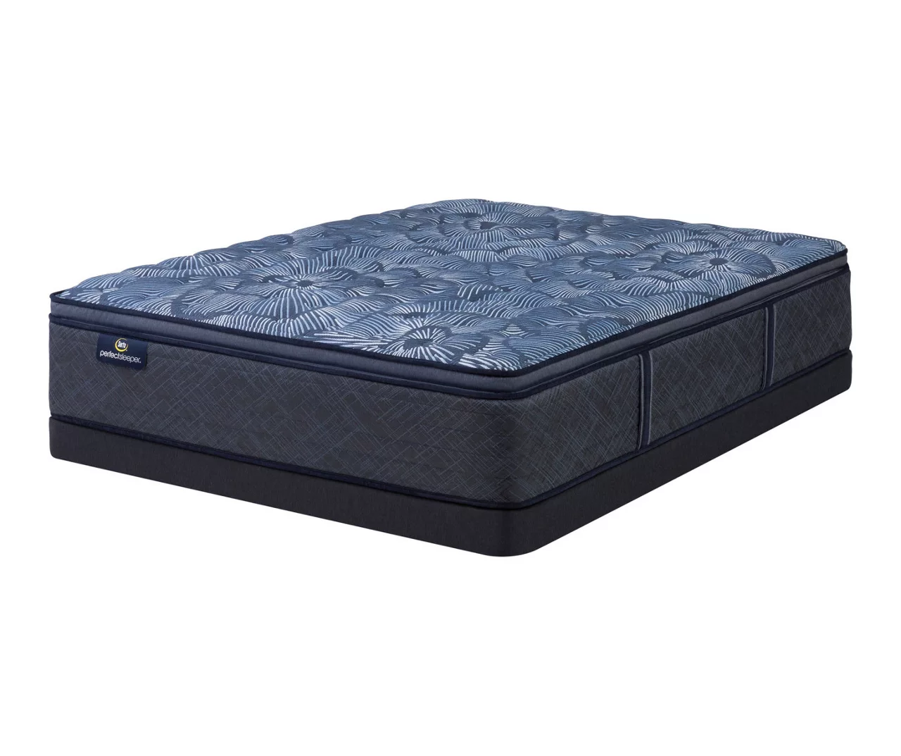 Serta Perfect Sleeper Oasis Sleep 14.5" Queen Medium Pillow Top Mattress & Low Profile Box Spring Set