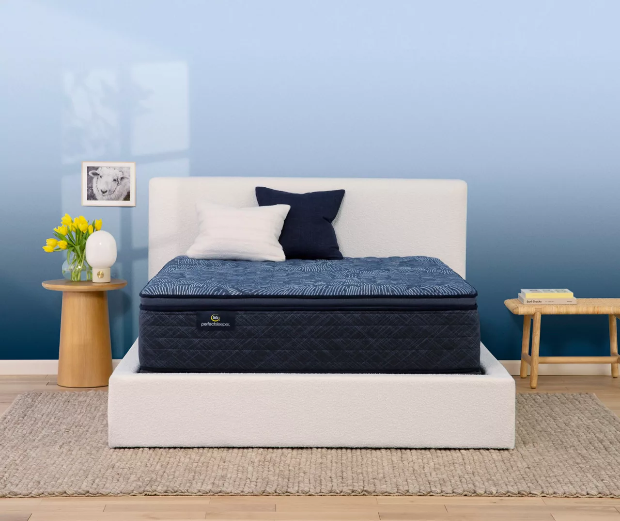 Serta Perfect Sleeper Oasis Sleep 14.5" Twin Firm Pillow Top Mattress & Low Profile Box Spring Set - Image 2