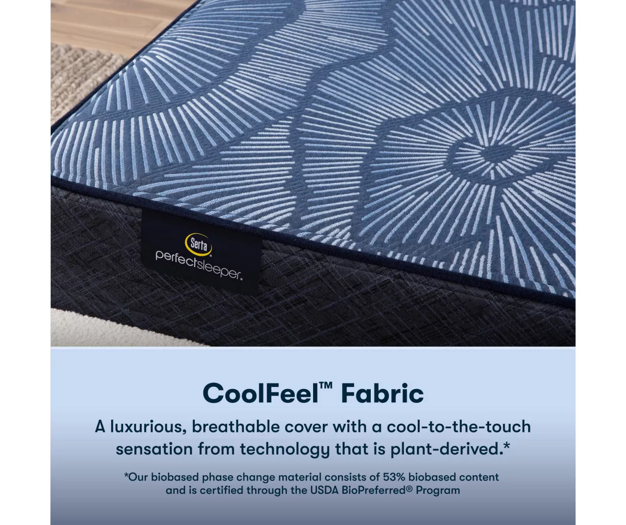 Serta Perfect Sleeper Pacific Peace Hybrid 12" Twin XL Medium Mattress & Low Profile Box Spring Set - Image 5