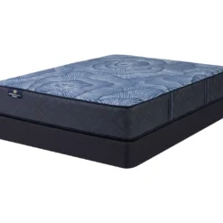 Serta Perfect Sleeper Radiant Rest Hybrid 14" California King Plush Mattress & Low Profile Box Spring Set